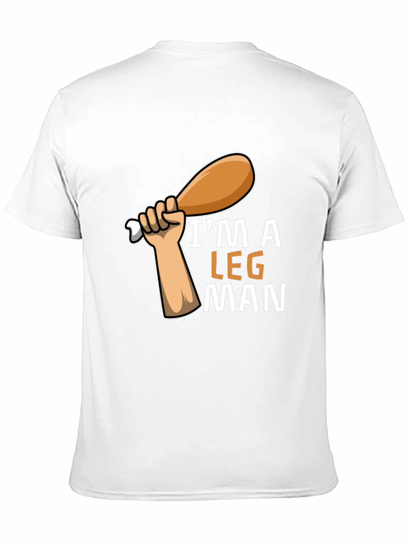 Black I'm a Leg Man Graphic T-Shirt - Funny Foodie Tee view 11