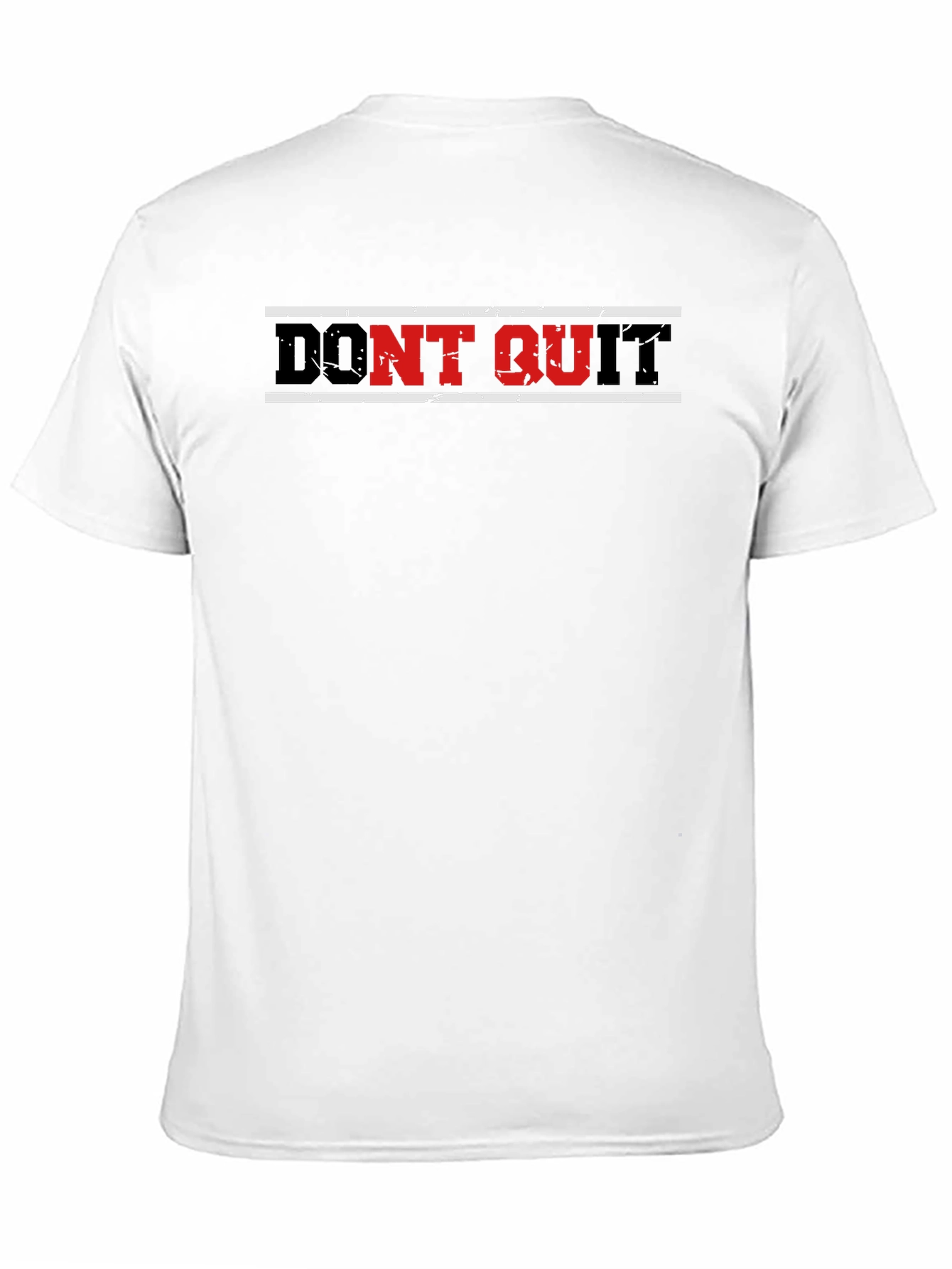Black Don't Quit Graphic Print Men's Black T-Shirt view 11