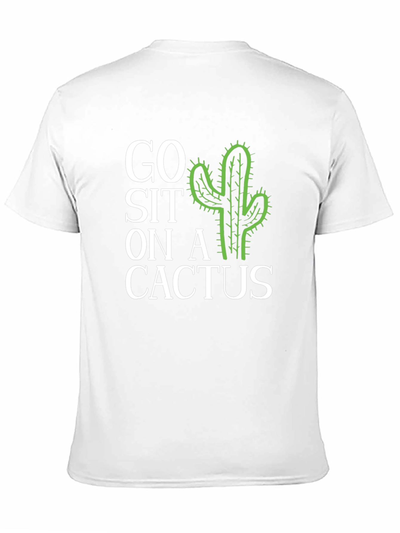 Black Go Sit on a Cactus Graphic T-Shirt view 11