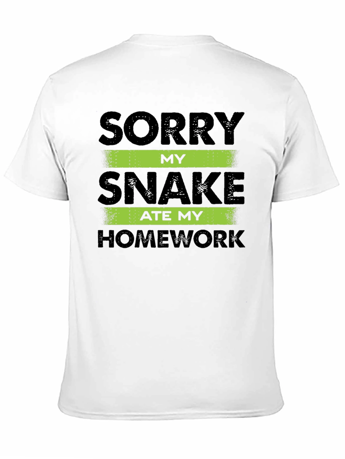 Black Snake Ate My Homework T-Shirt - Funny Student Tee view 11