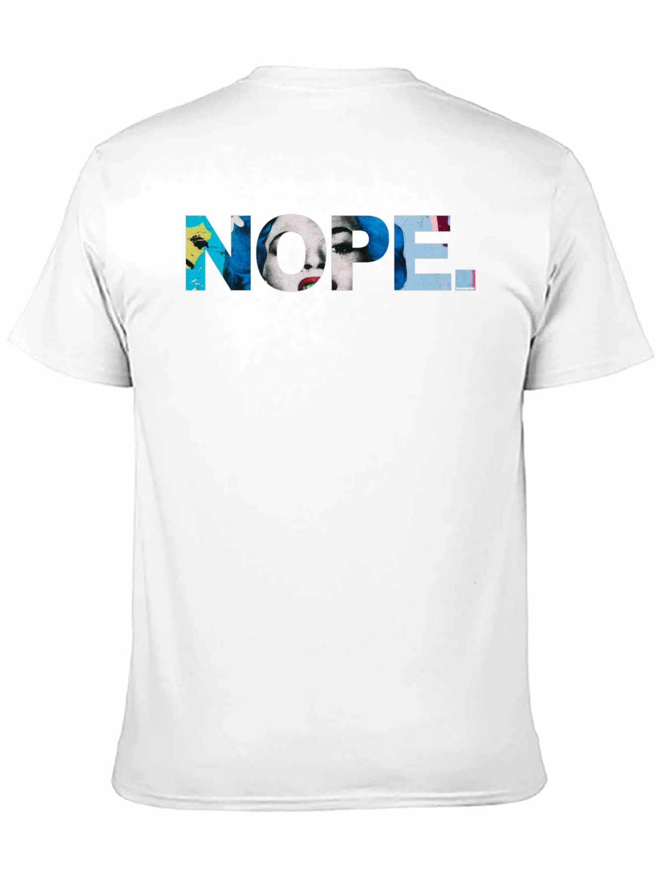 Black Nope T-Shirt - Graphic Print Novelty Tee view 11