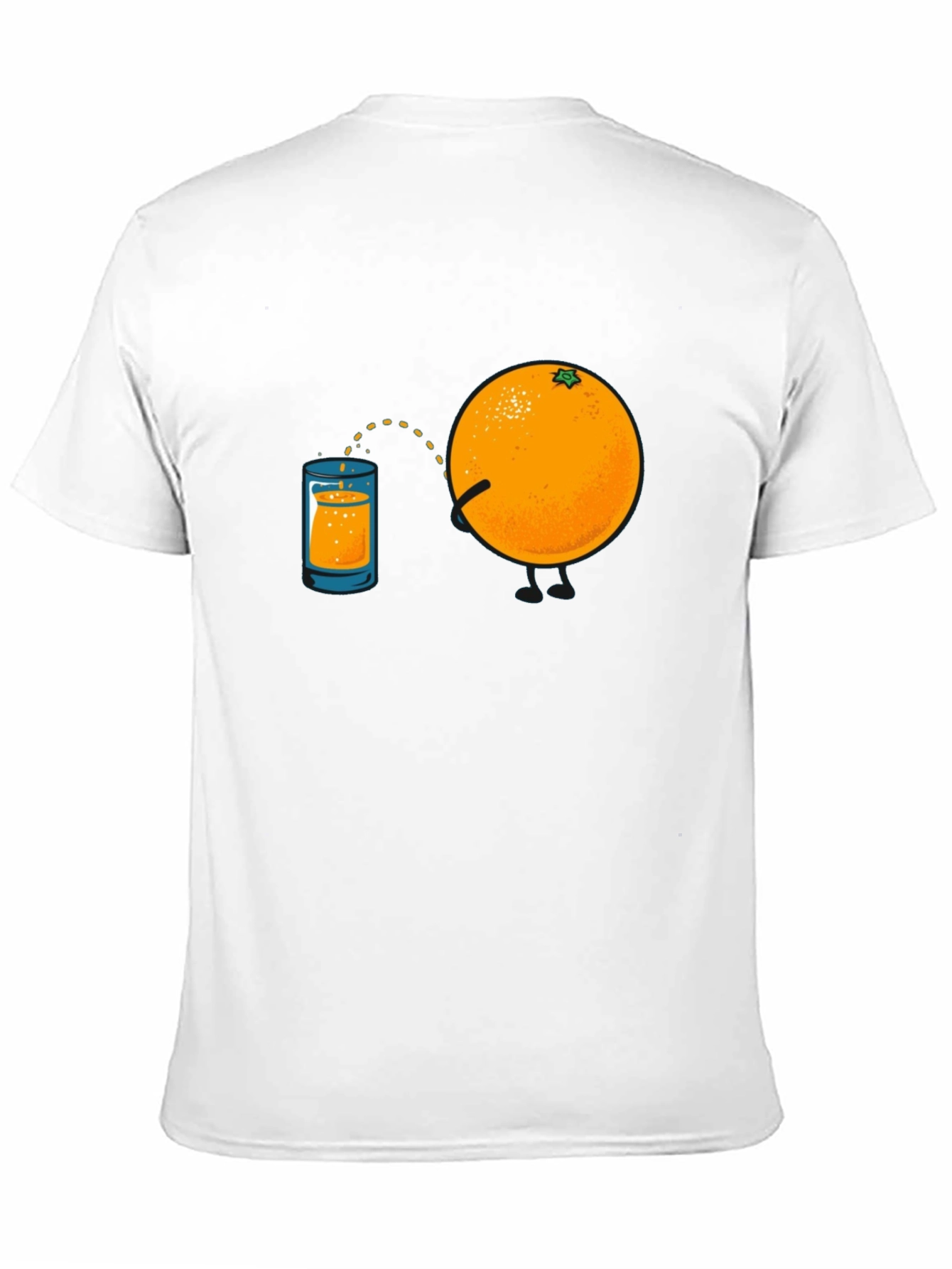 Black Funny Orange Juice Graphic Tee view 11