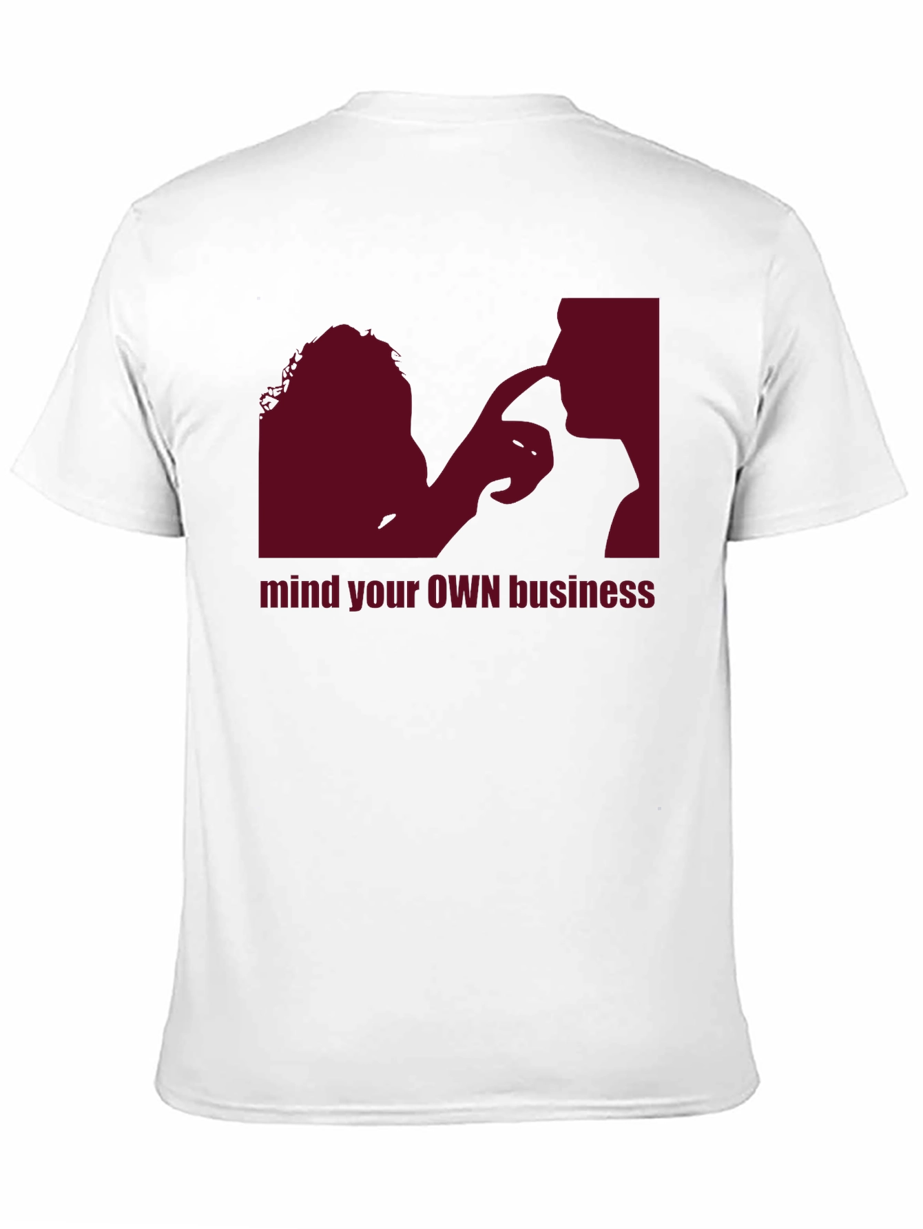 Black Mind Your Own Business Graphic Tee - Unisex view 11