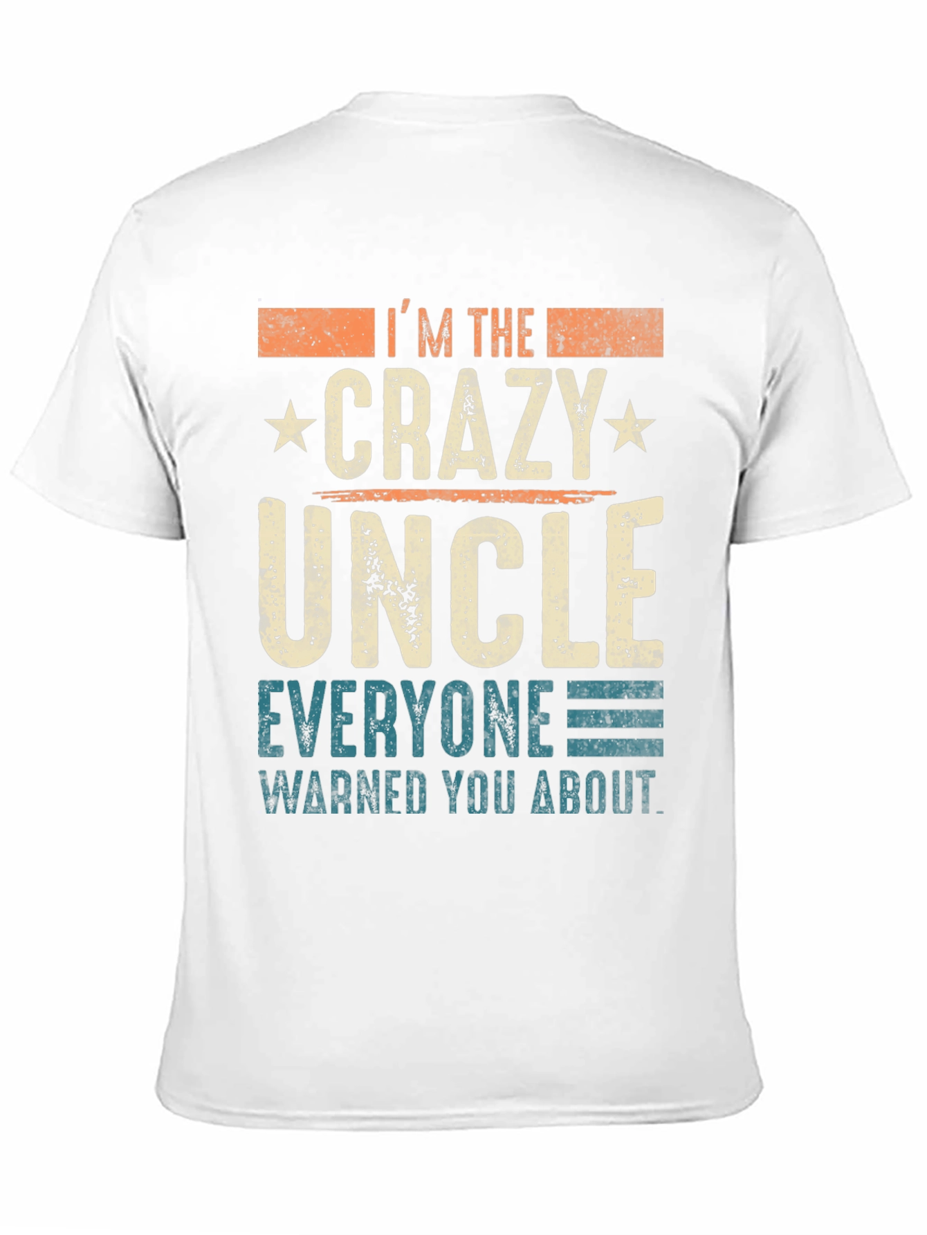 Black Crazy Uncle T-Shirt - Funny Novelty Tee for Uncles view 11