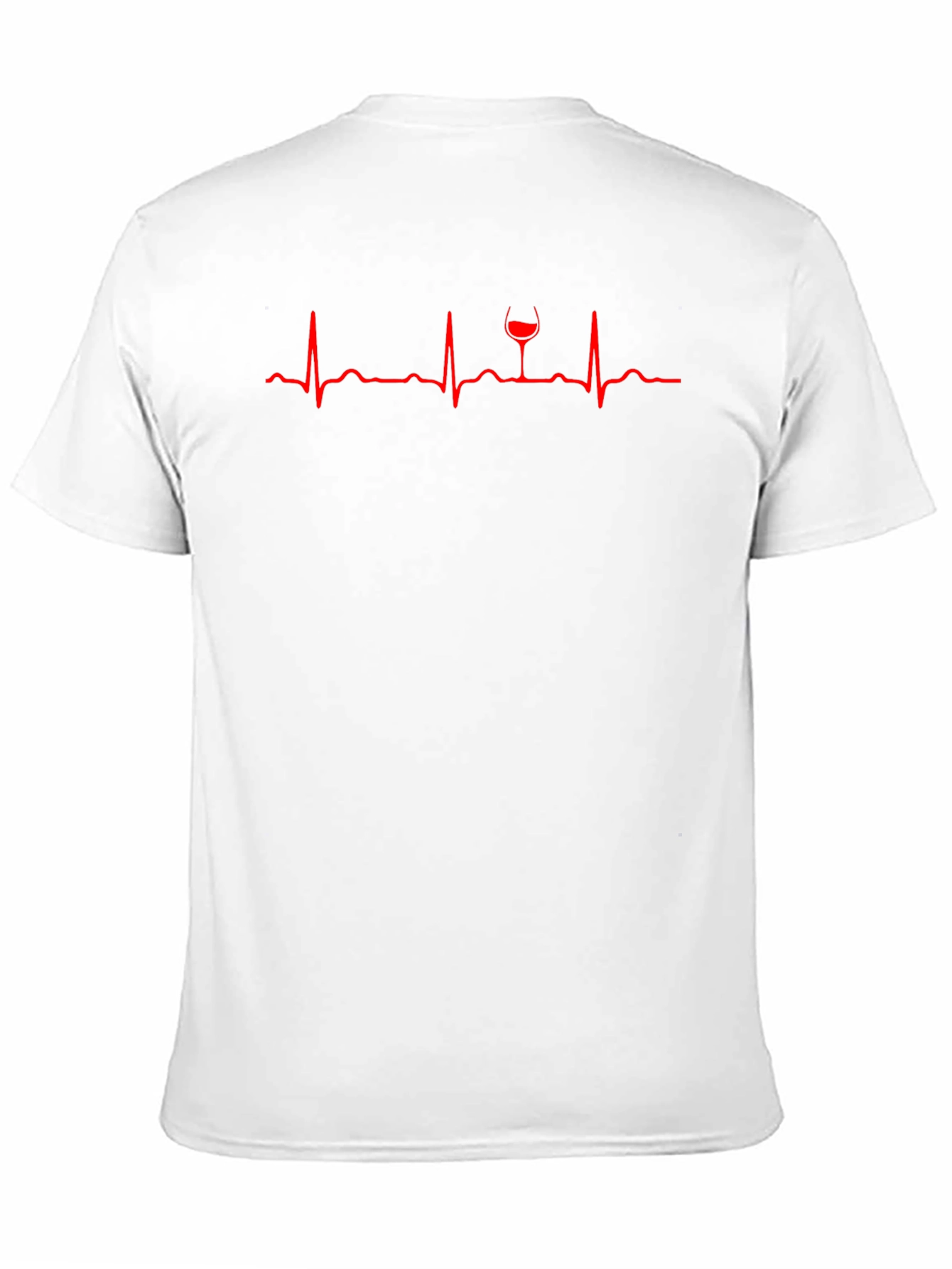 Black Wine Lover Heartbeat T-Shirt view 11