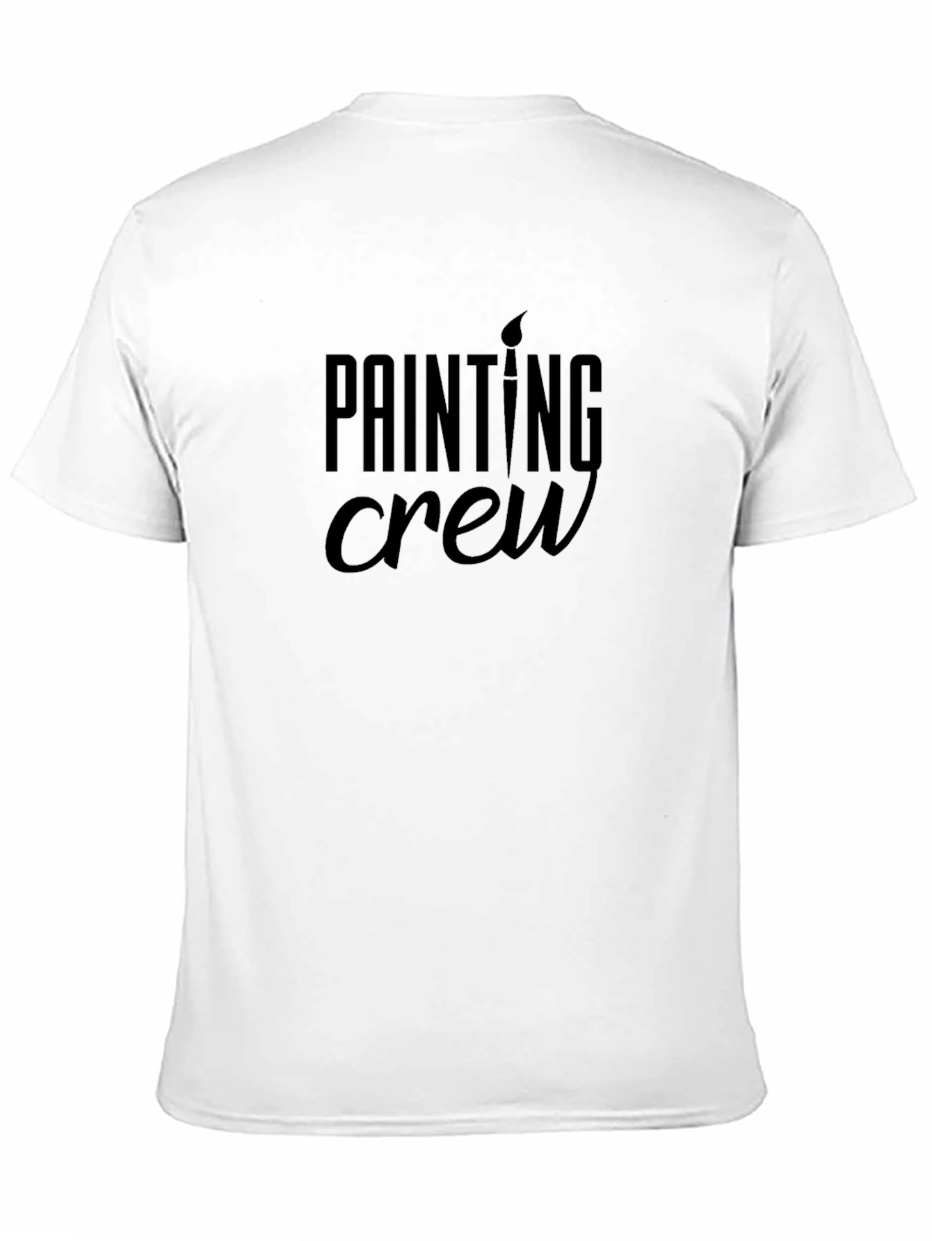 Black Painting Crew Graphic T-Shirt view 11