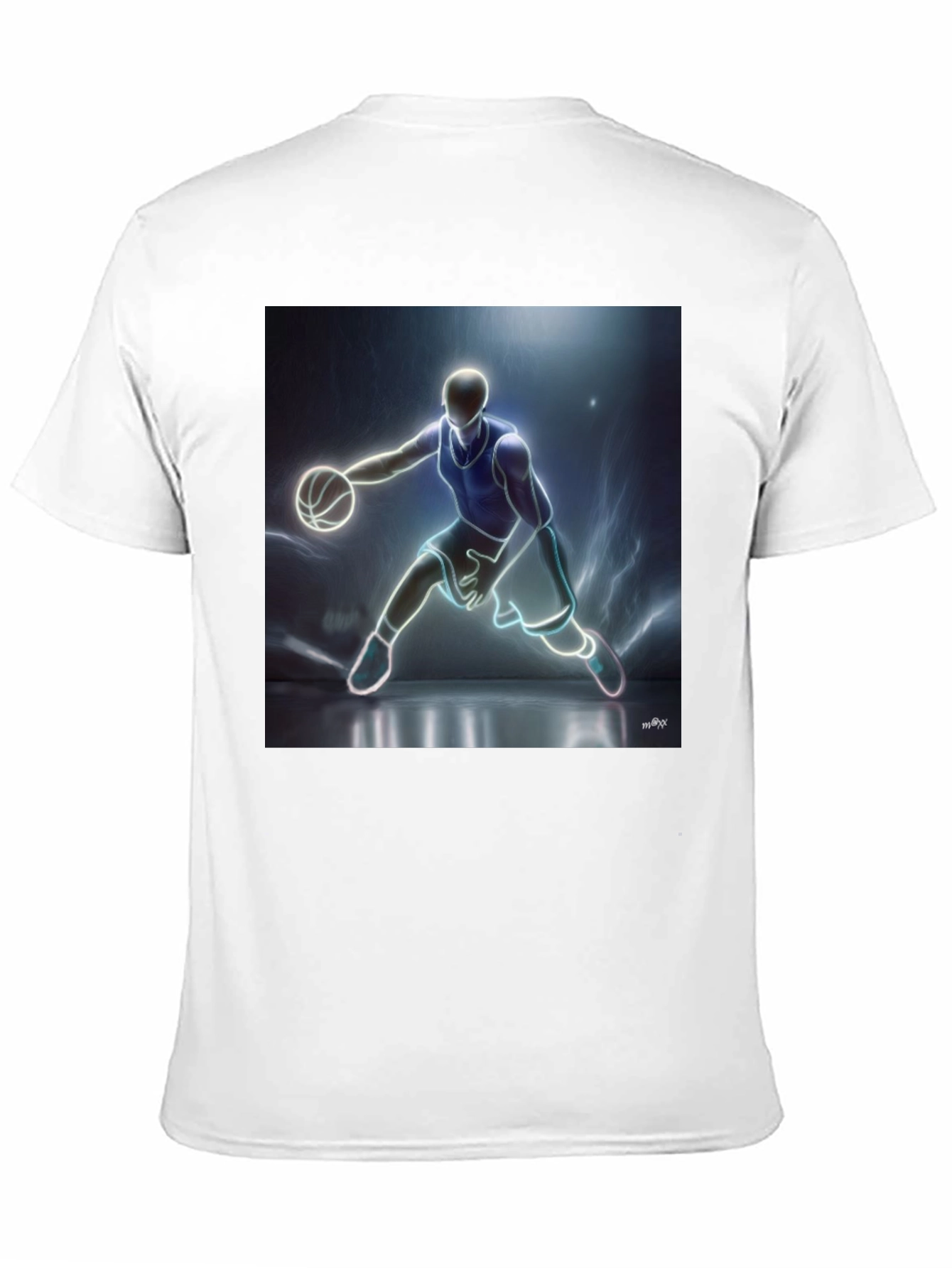 Black Basketball Player Graphic Tee - Black Cotton Blend view 11