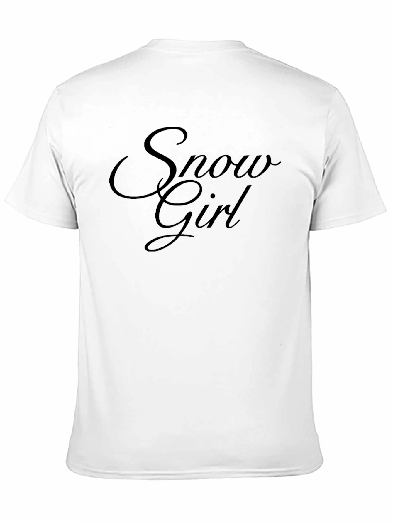 Black Snow Girl Black T-Shirt Stylish Tee view 11
