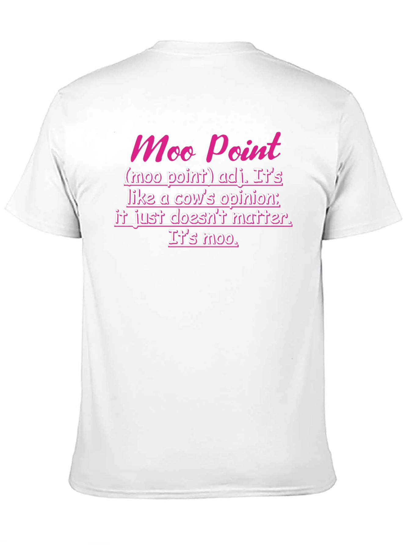 Black Moo Point Funny Graphic T-Shirt view 11