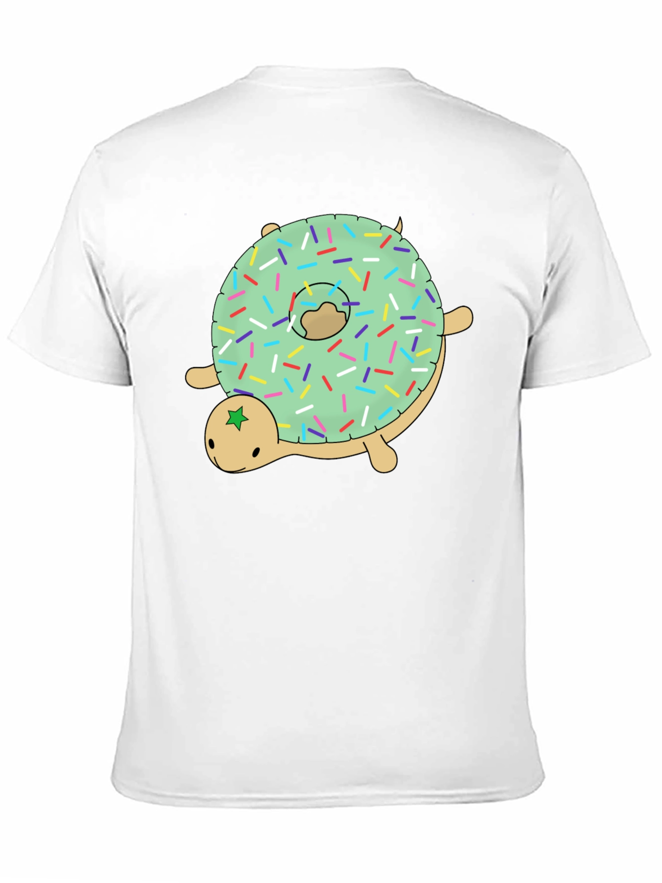 Black Donut Turtle Graphic Tee - Fun Novelty Shirt view 11