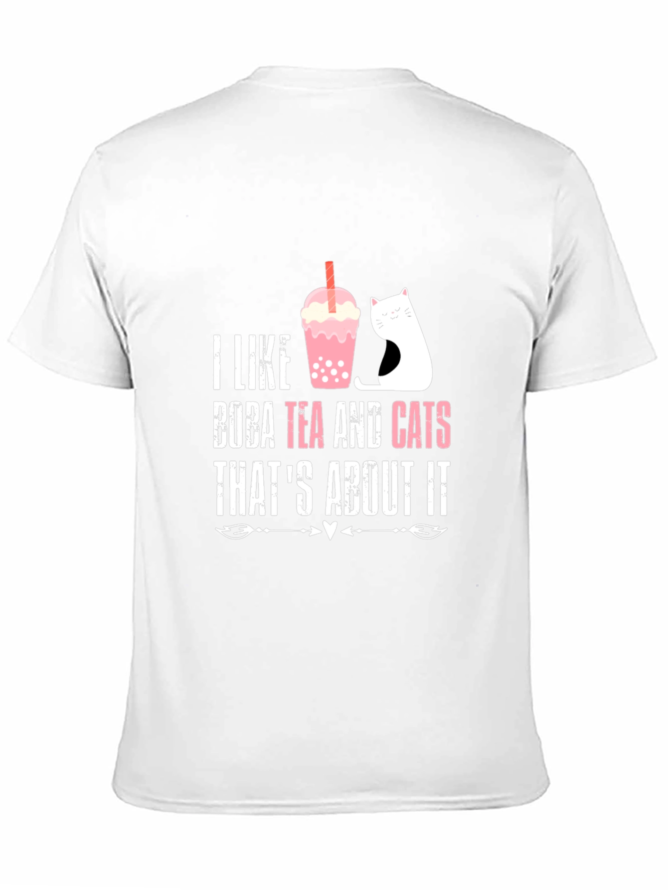 Black Boba Tea & Cats Graphic T-Shirt - Cute & Comfy view 11
