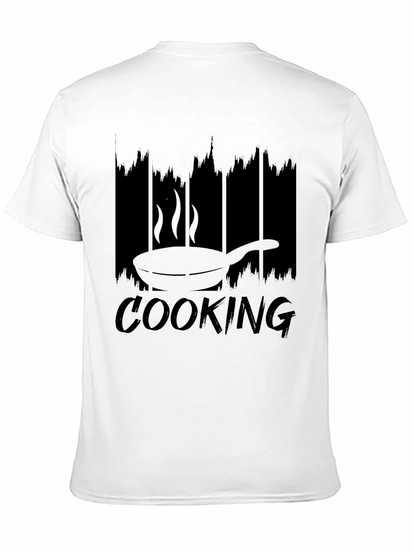 Black Cooking Frying Pan Graphic T-Shirt view 11