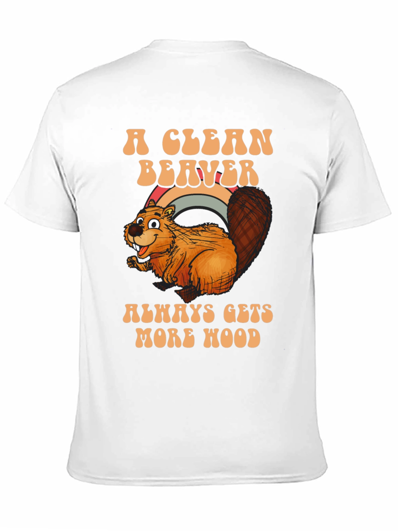 Black A Clean Beaver Gets More Wood T-Shirt view 11