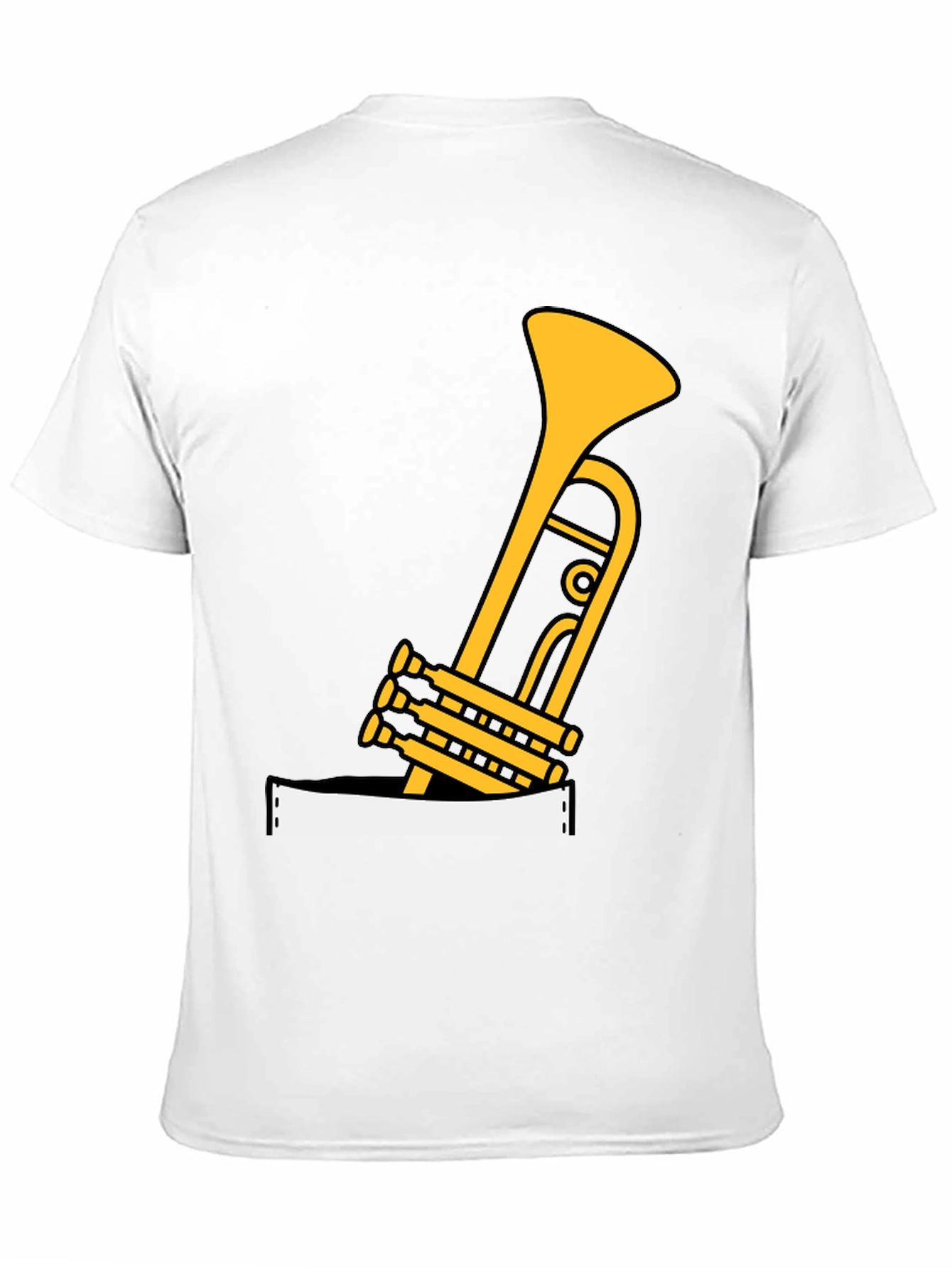 Black Musical Trumpet Graphic Tee view 11