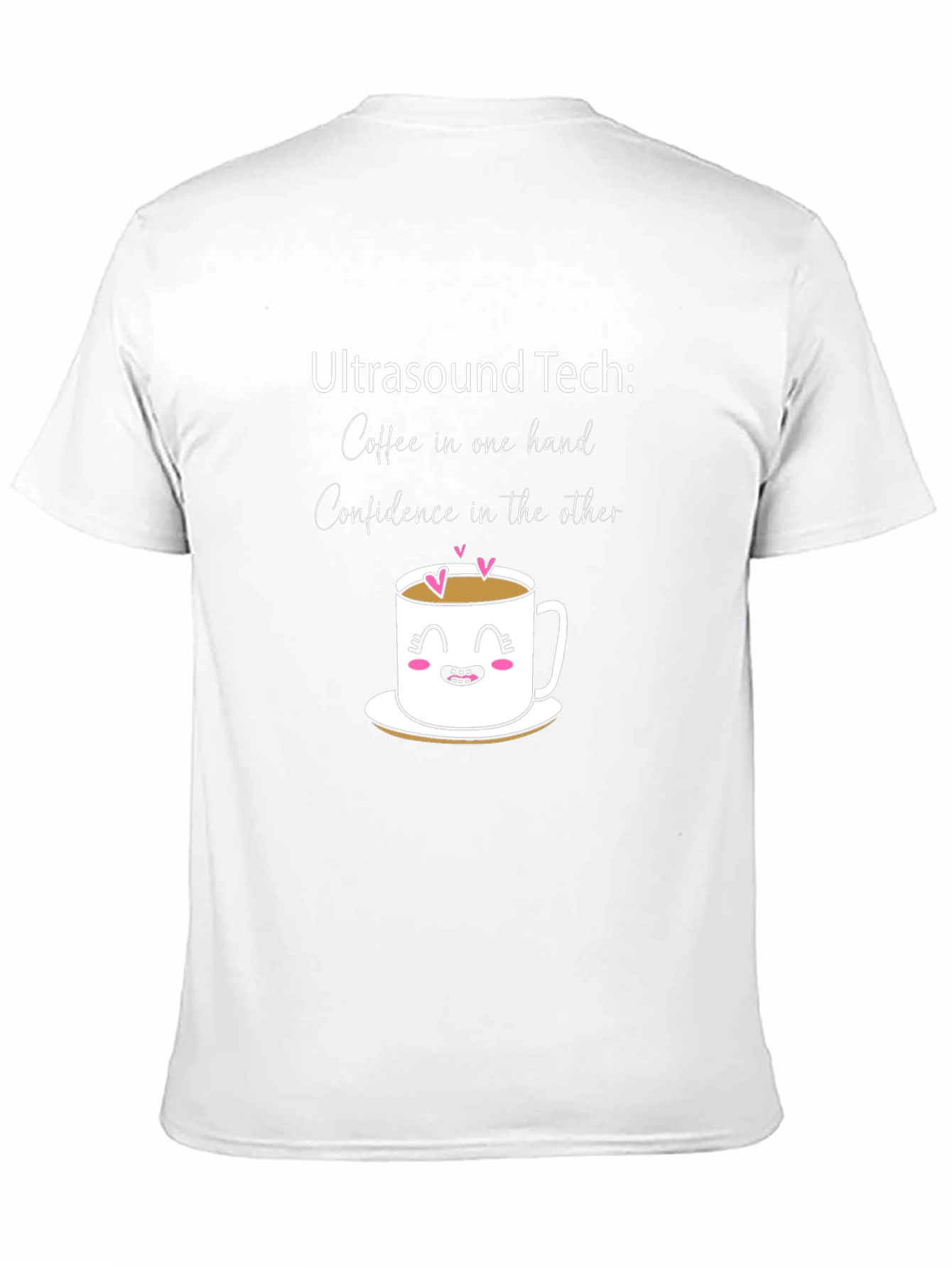 Black Ultrasound Tech Coffee & Confidence T-Shirt view 11