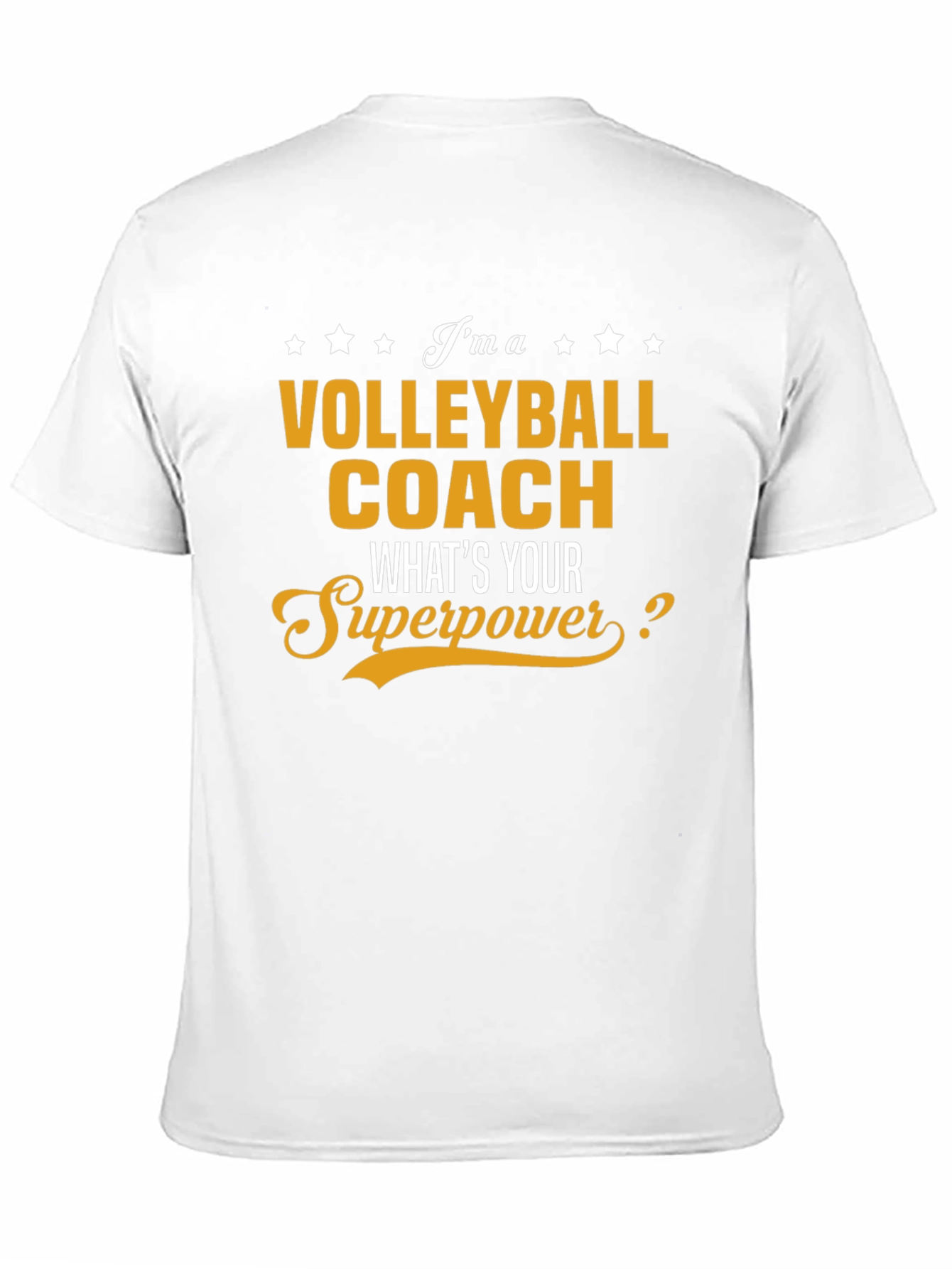 Black Volleyball Coach Superpower T-Shirt view 11