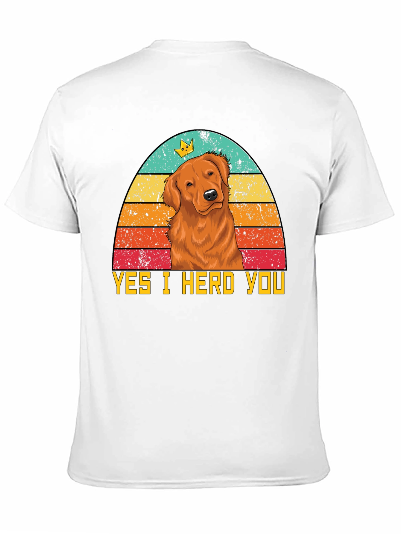 Black Yes I Herd You Dog T-Shirt view 11
