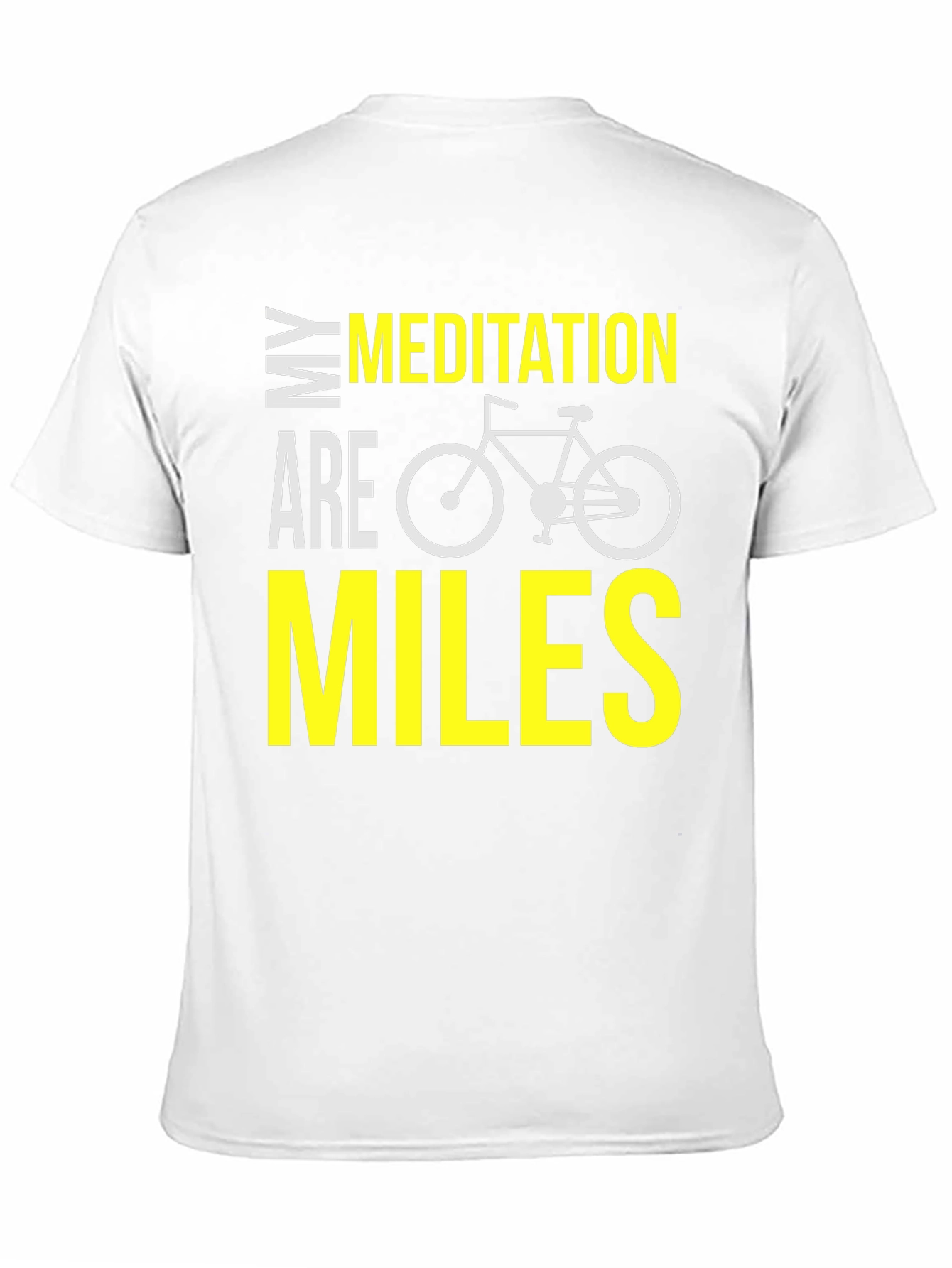 Black My Meditation Are Miles Bike T-Shirt view 11