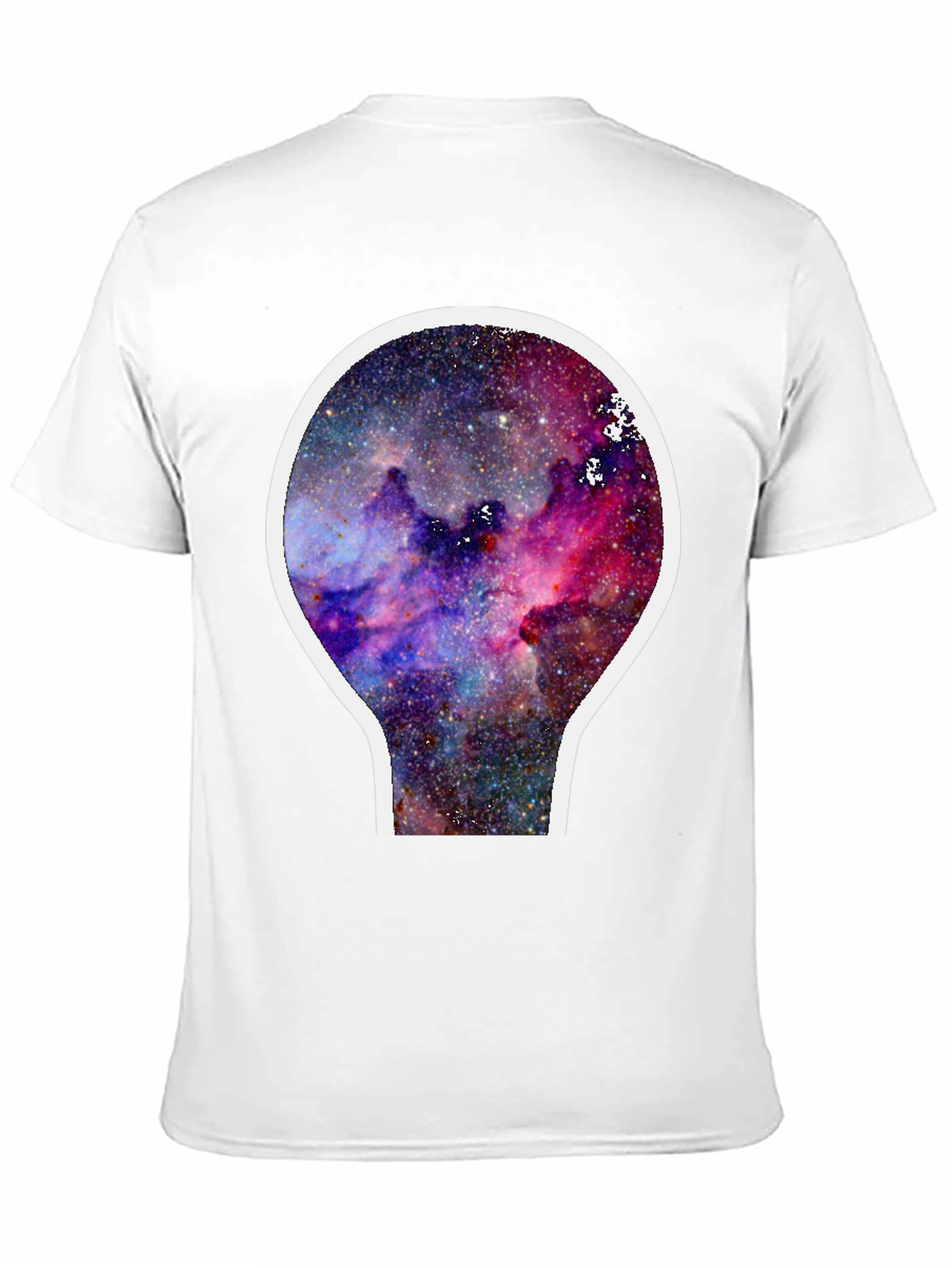 Black Galaxy Nebula Graphic T-Shirt - Black Cotton Blend view 11