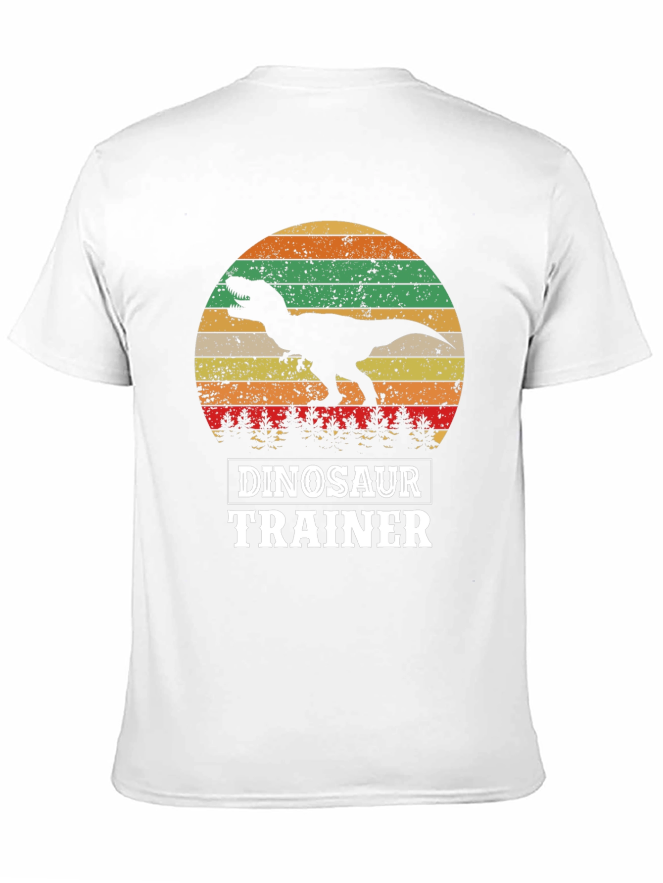Black Dinosaur Trainer T-Shirt - Retro T-Rex Design view 11
