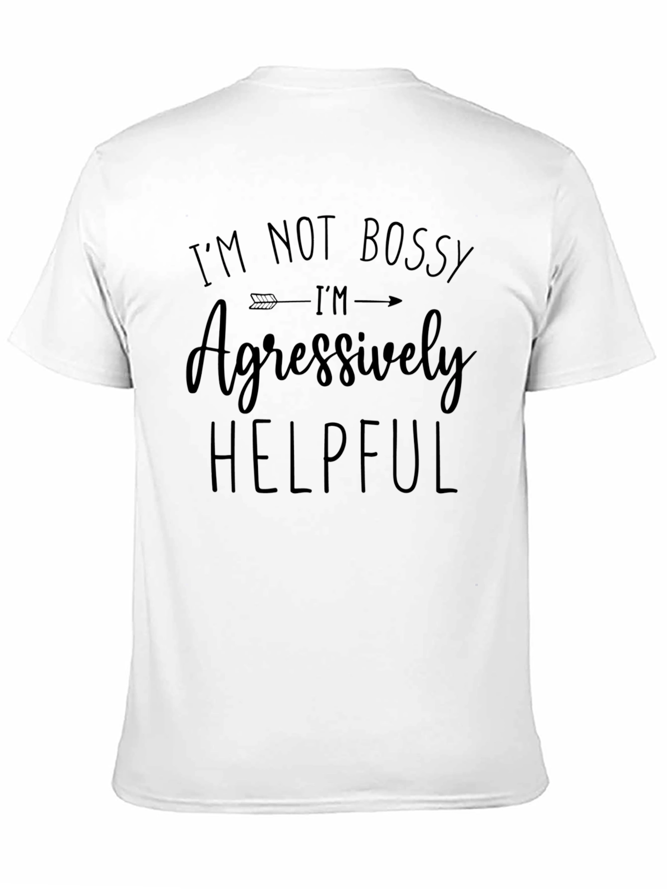 Black I'm Not Bossy Black Graphic Tee view 11