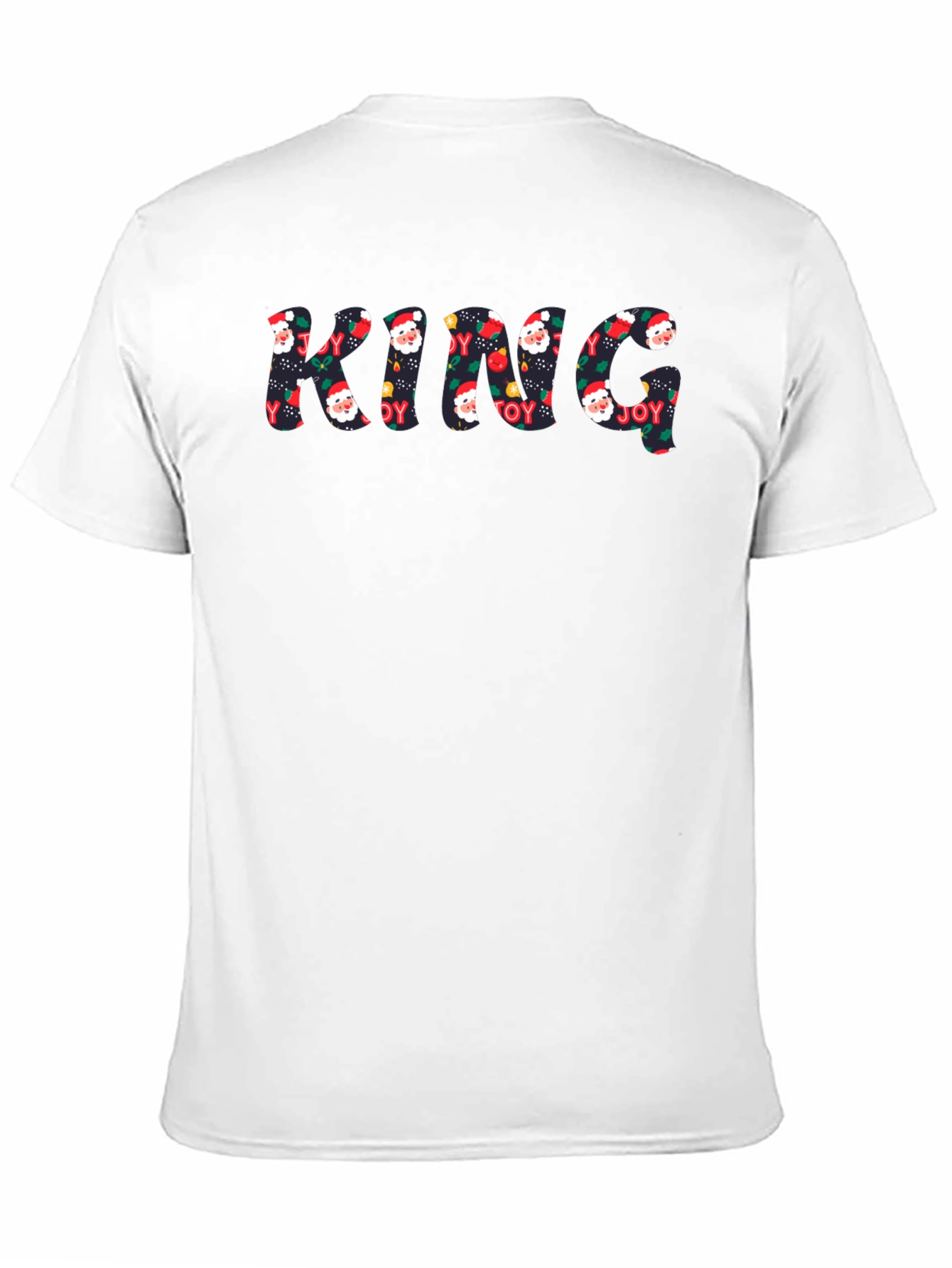 Black Festive King Christmas T-Shirt view 11