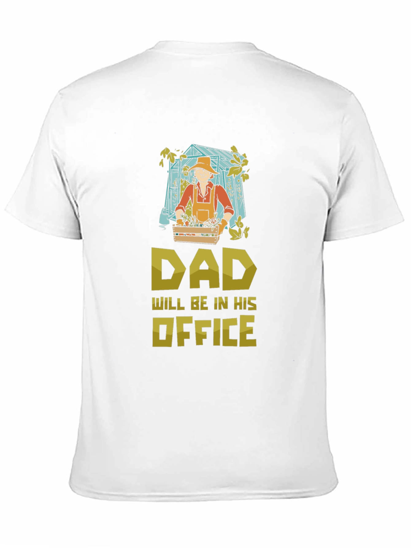 Black Dad's Gardening Office T-Shirt - Funny Gardener Gift view 11