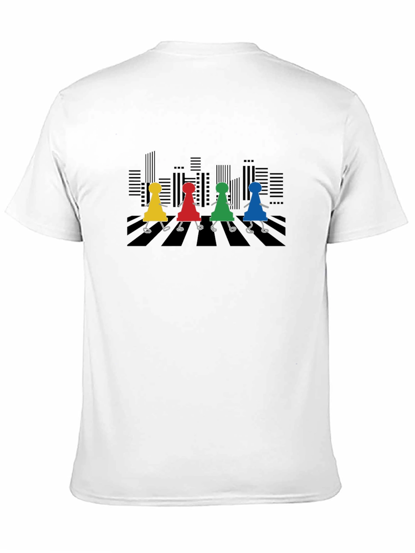 Black Board Game Abbey Road Men's T-Shirt view 11