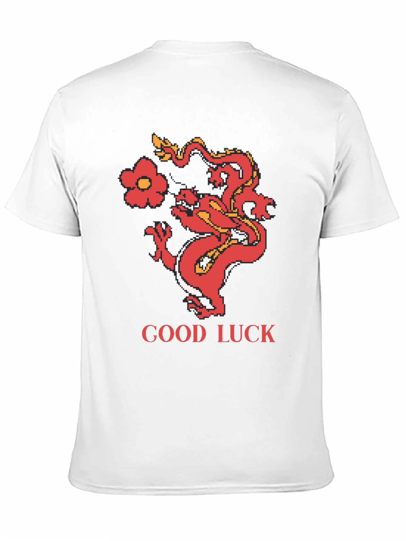 Black Good Luck Dragon Graphic Tee - Retro Style view 11