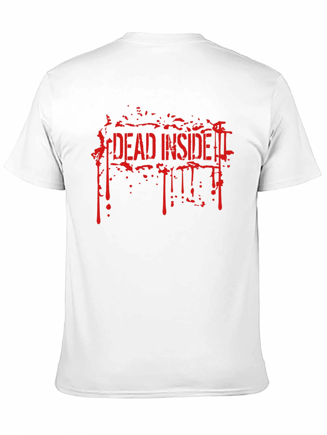 Black Dead Inside Men's Graphic Tee - Black view 11