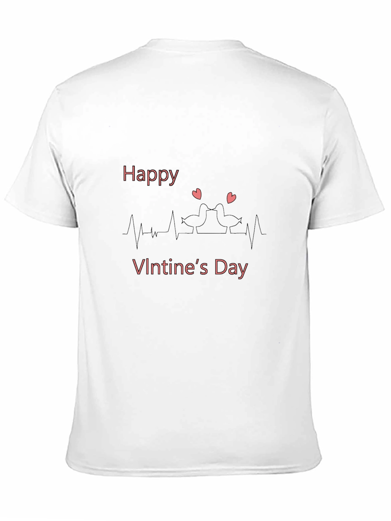 Black Happy Valentine's Day Graphic Tee - Black view 11