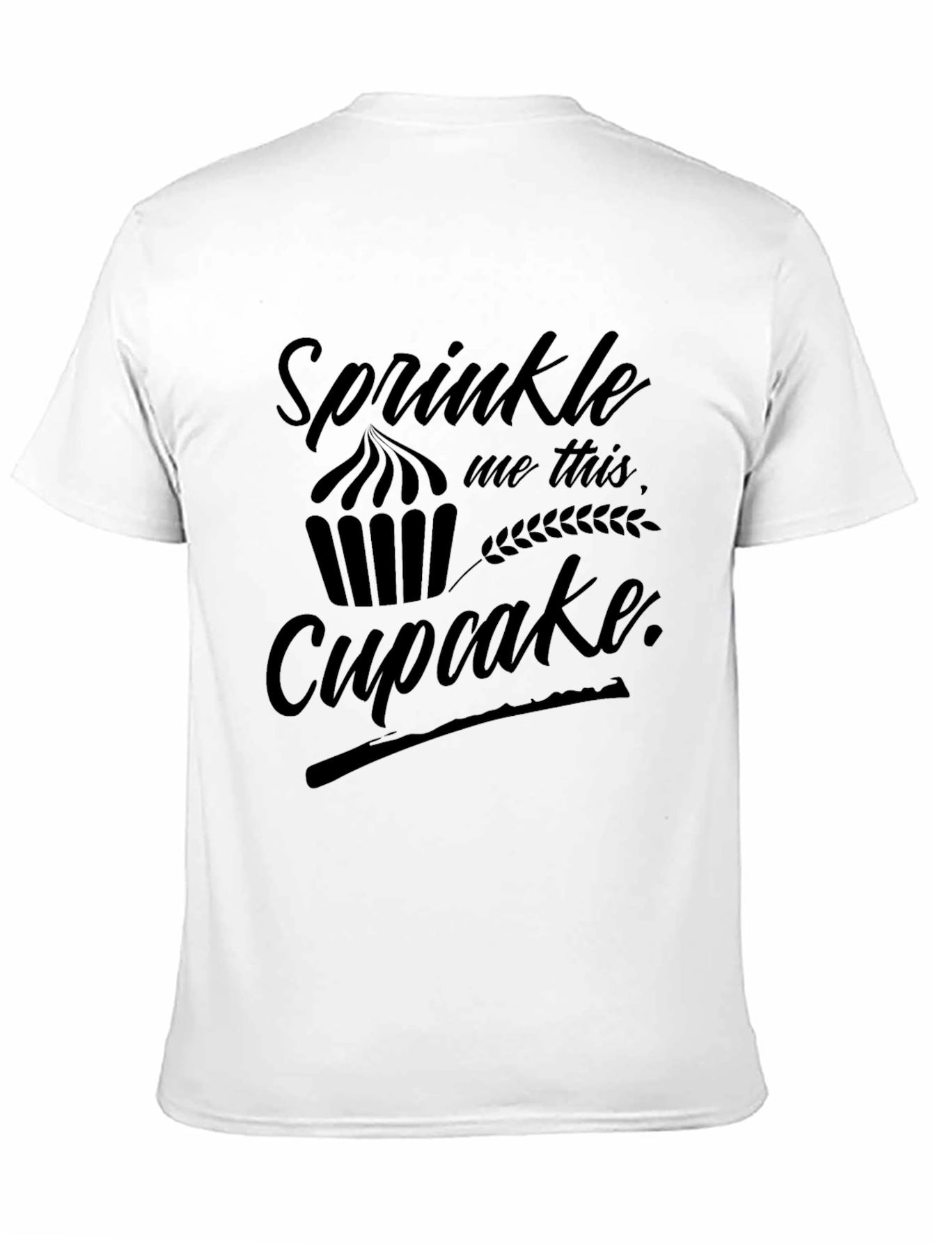 Black Sprinkle Me This Cupcake Graphic T-Shirt view 11