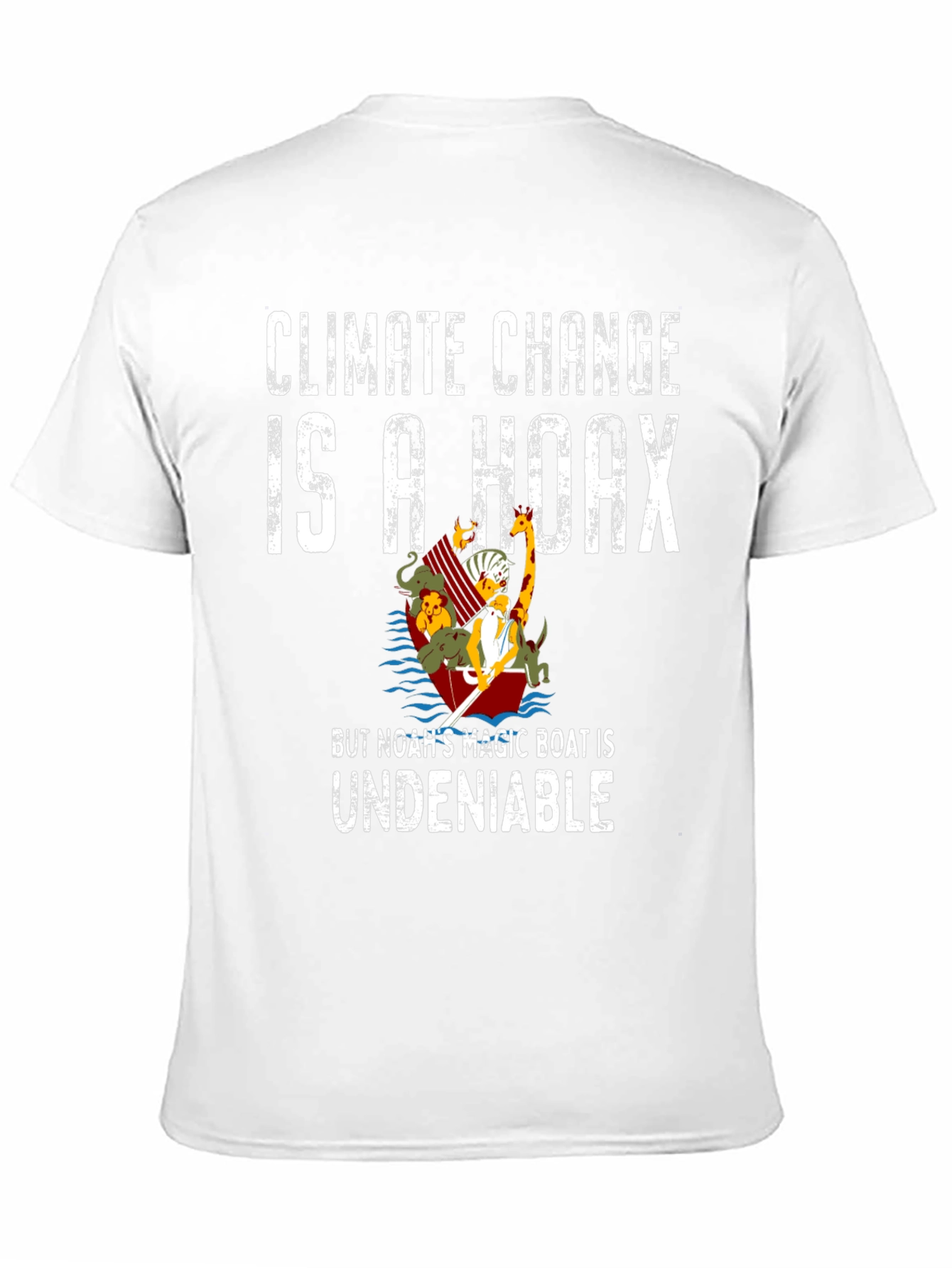 Black Climate Change is a Hoax T-Shirt view 11