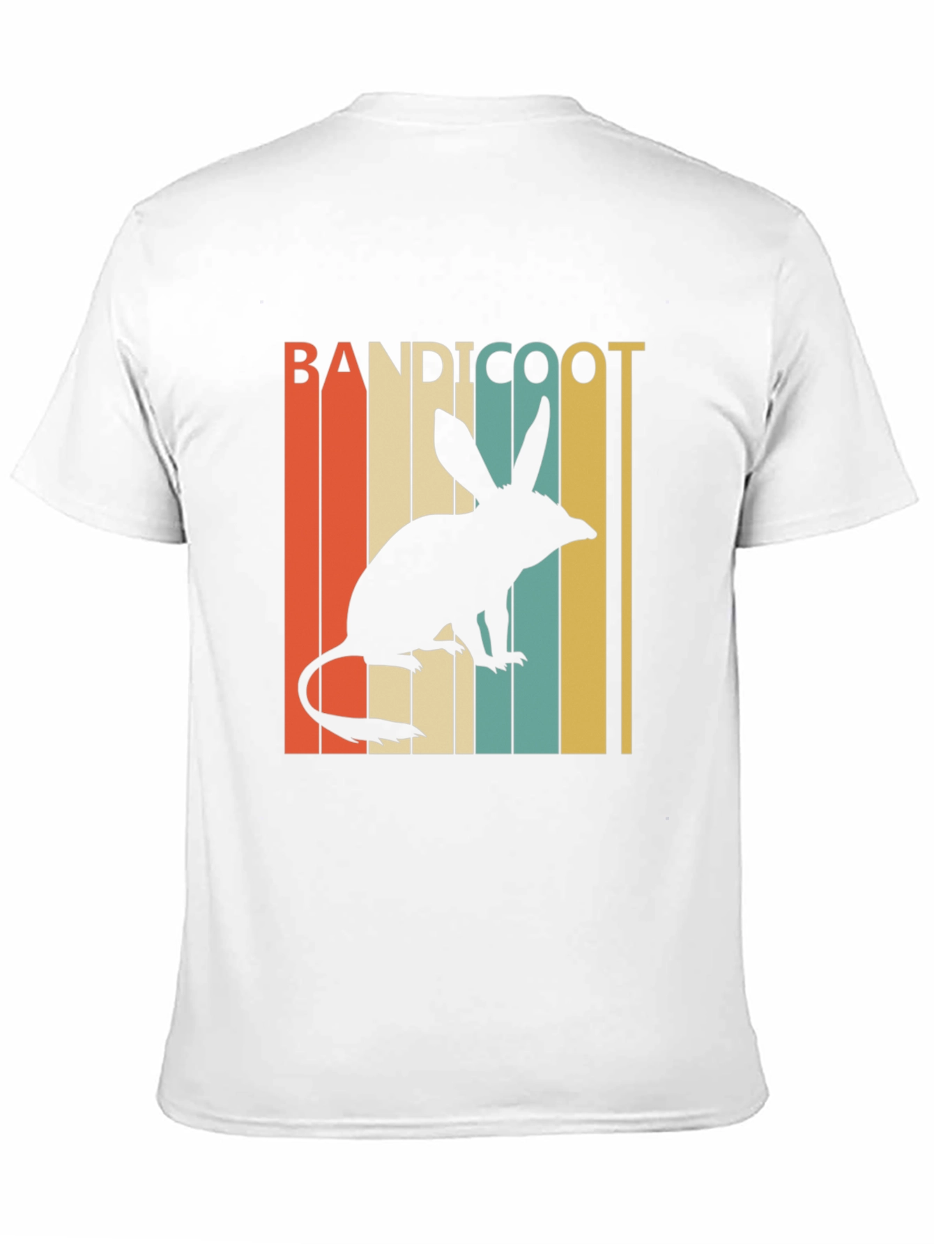 Black Bandicoot Retro Style T-Shirt view 11