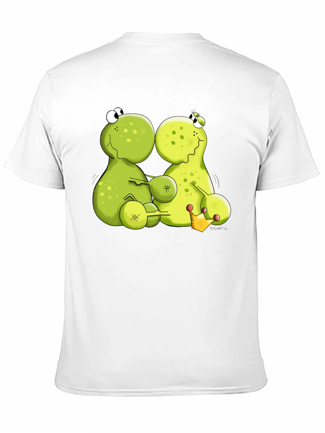 Black Funny Frog Cartoon Graphic Black T-Shirt view 11