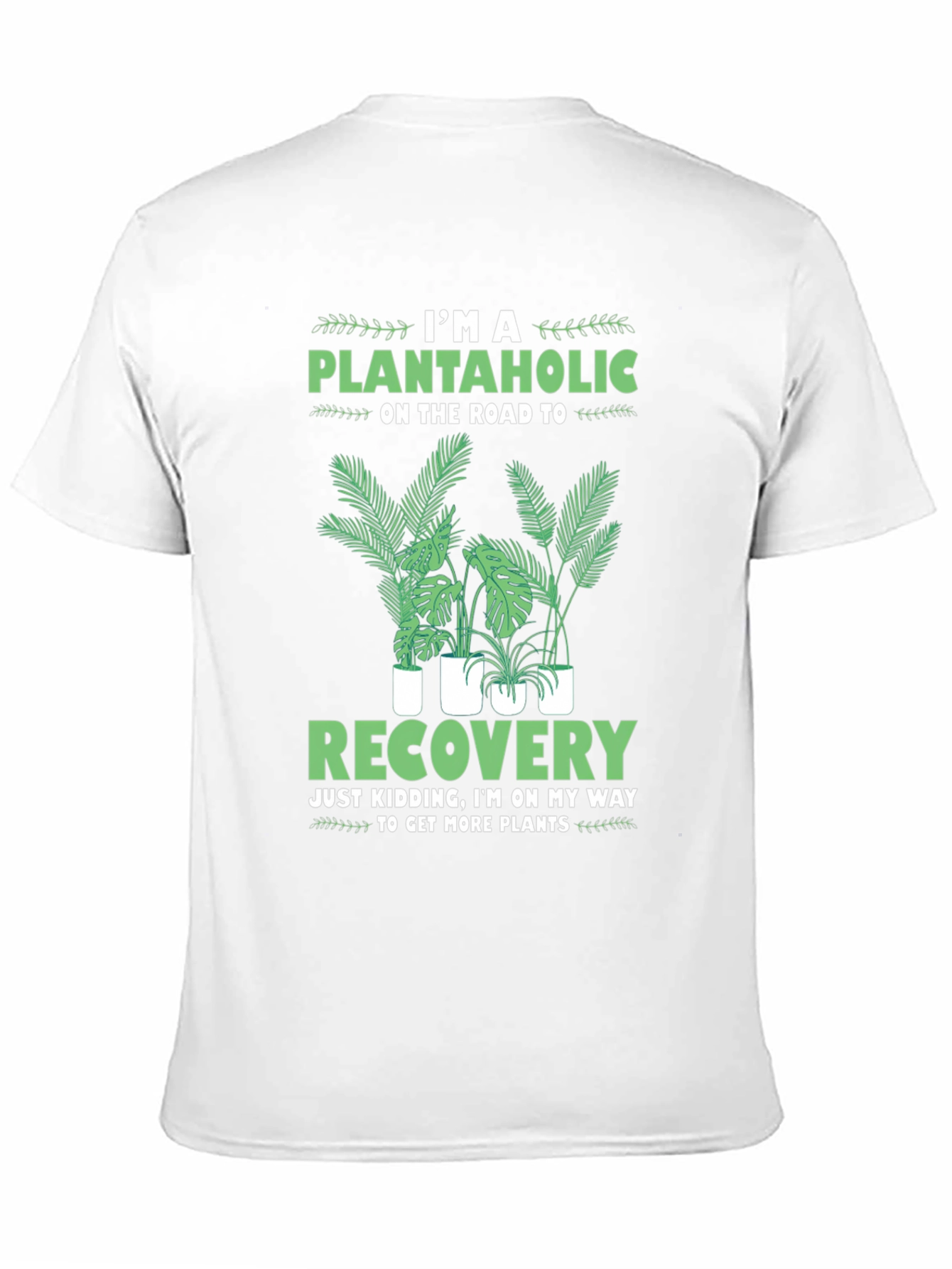 Black Plantaholic T-Shirt: I'm On My Way To Get More Plants! view 11