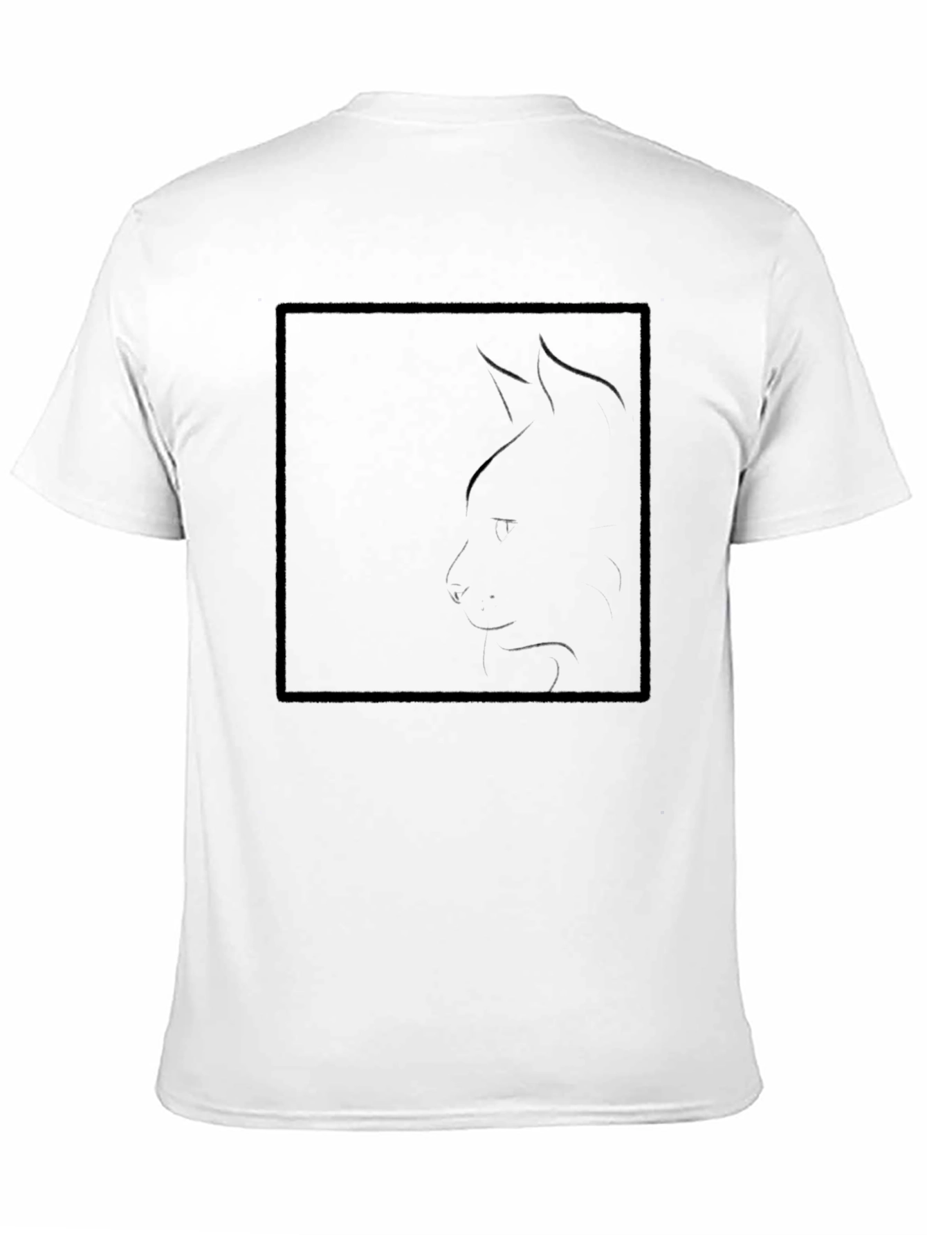 Black Black Cat Silhouette T-Shirt - Modern Minimalist Design view 11