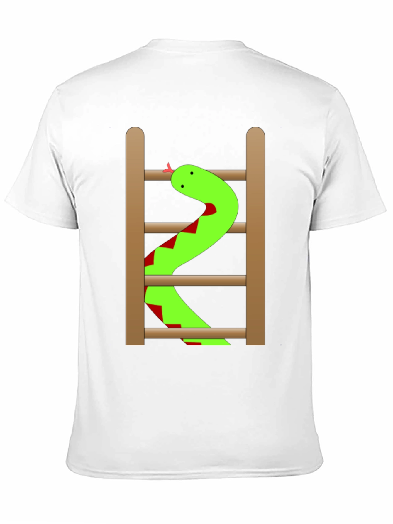 Black Snake Ladder Funny Graphic Tee - Black view 11