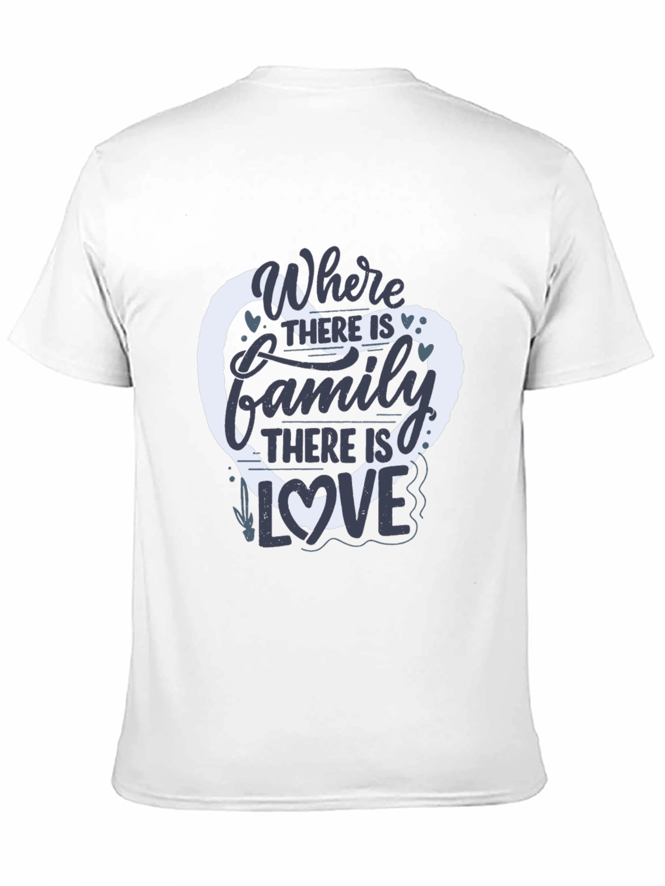 Black Family Love Heart T-Shirt - Where There Is Family view 11