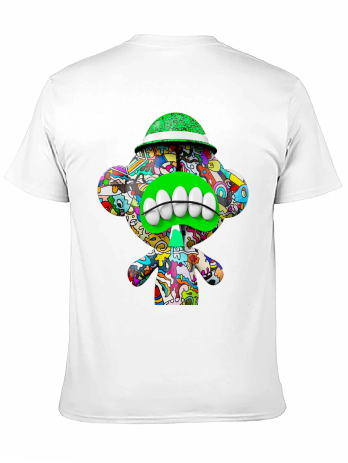 Black Funky Monkey Graphic Tee - Unique Cartoon Design view 11