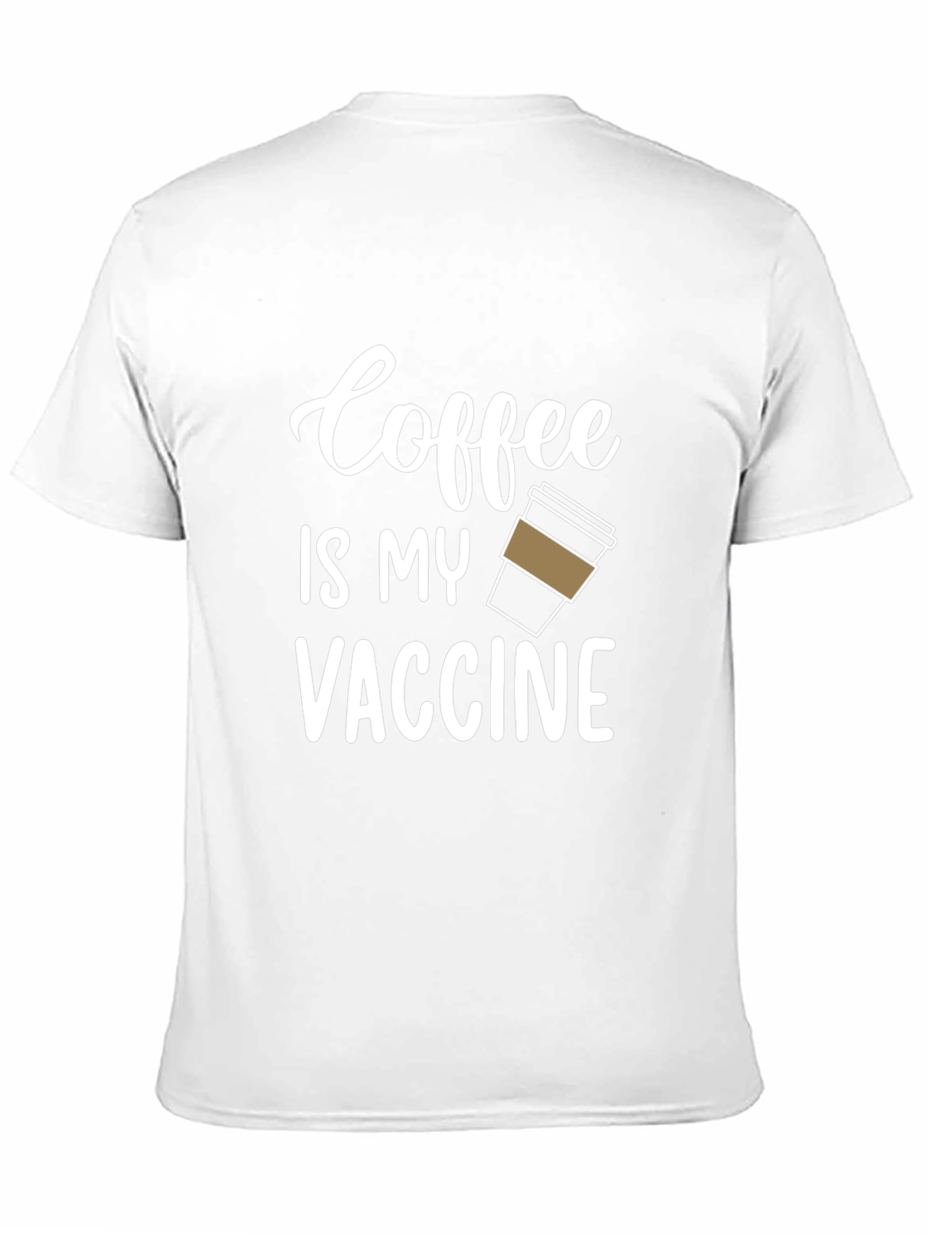 Black Coffee is My Vaccine T-Shirt - Funny Graphic Tee view 11