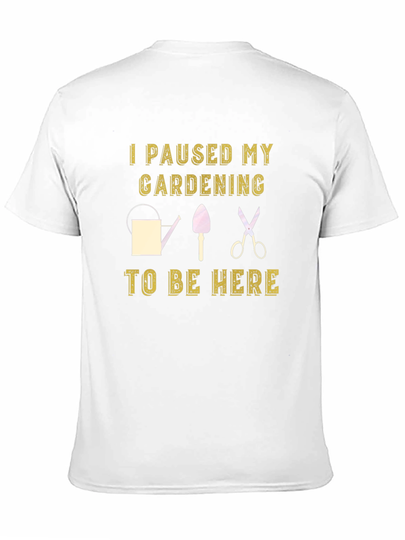Black Gardening Pause T-Shirt - Humor Tee view 11