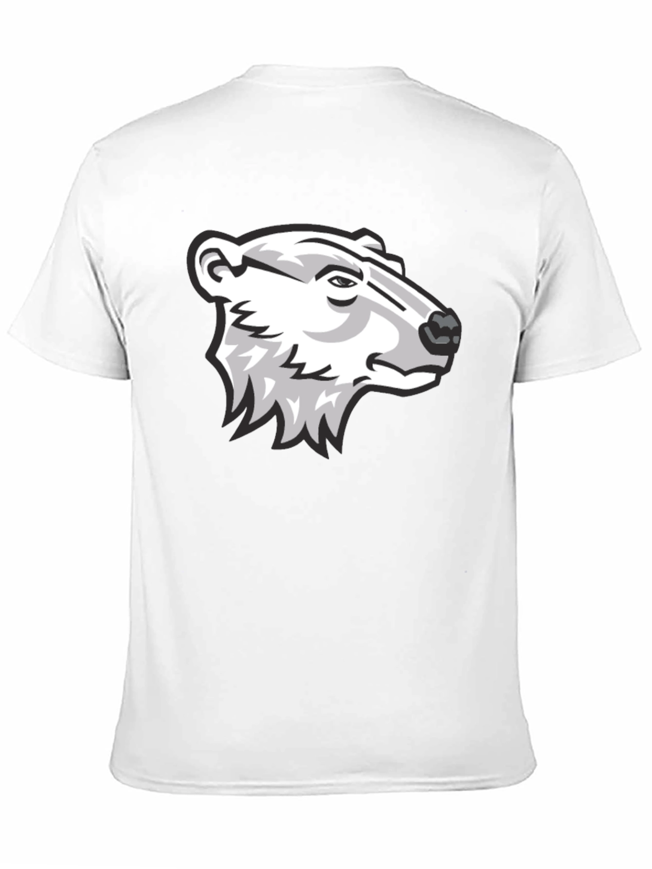 Black Cool Bear Graphic Black T-Shirt view 11