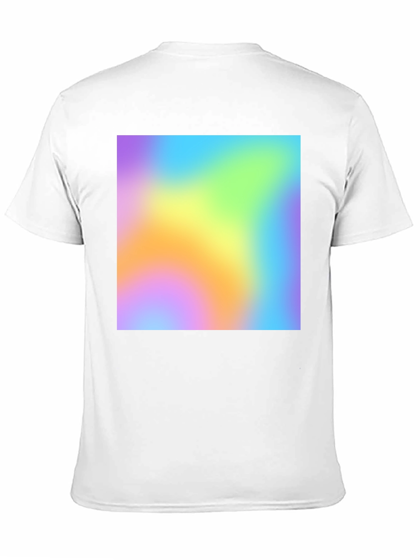 Black Vibrant Blur Graphic Tee - Soft Black Cotton Blend view 11