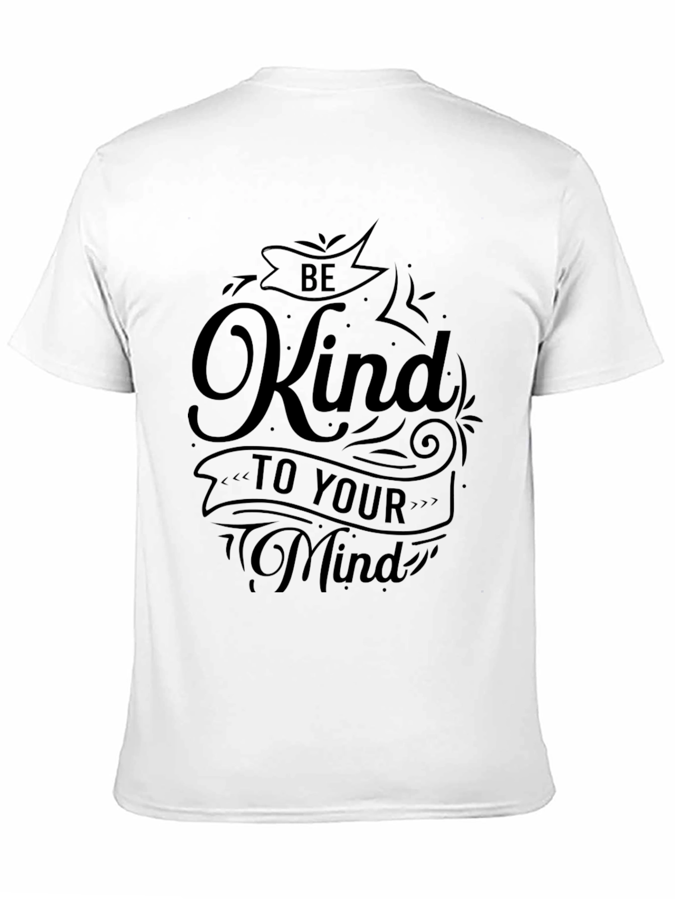 Black Be Kind to Your Mind Black Graphic Tee view 11