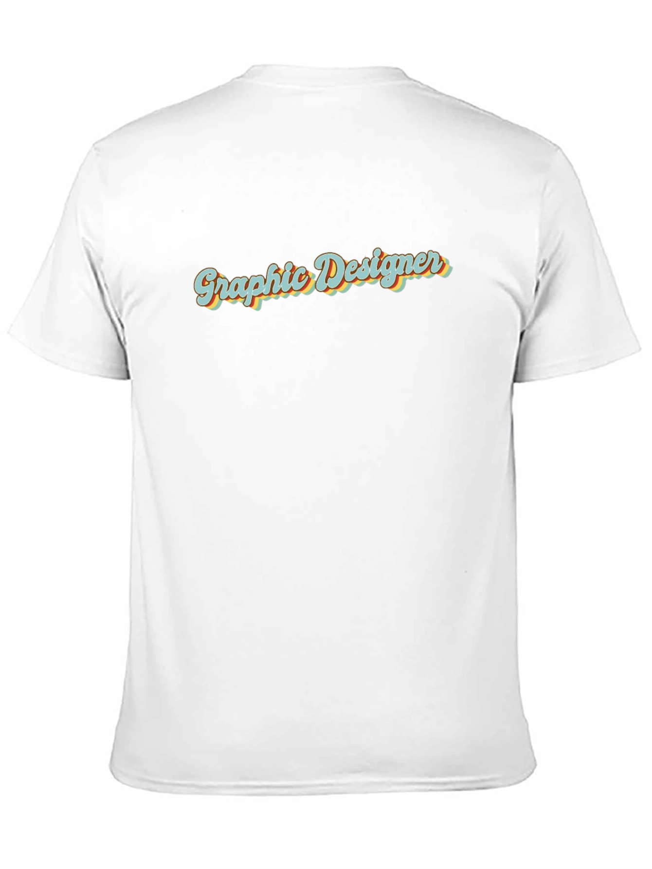 Black Retro Graphic Designer T-Shirt view 11