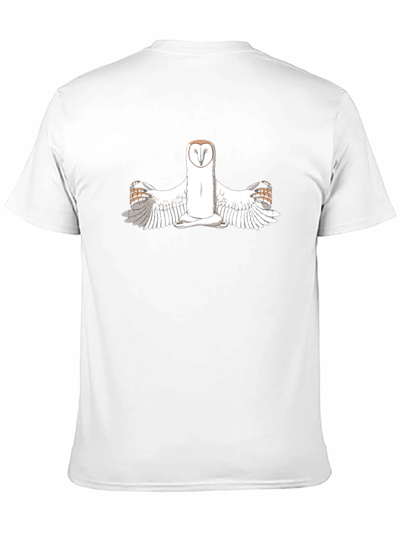 Black Owl Yoga T-Shirt - Black view 11