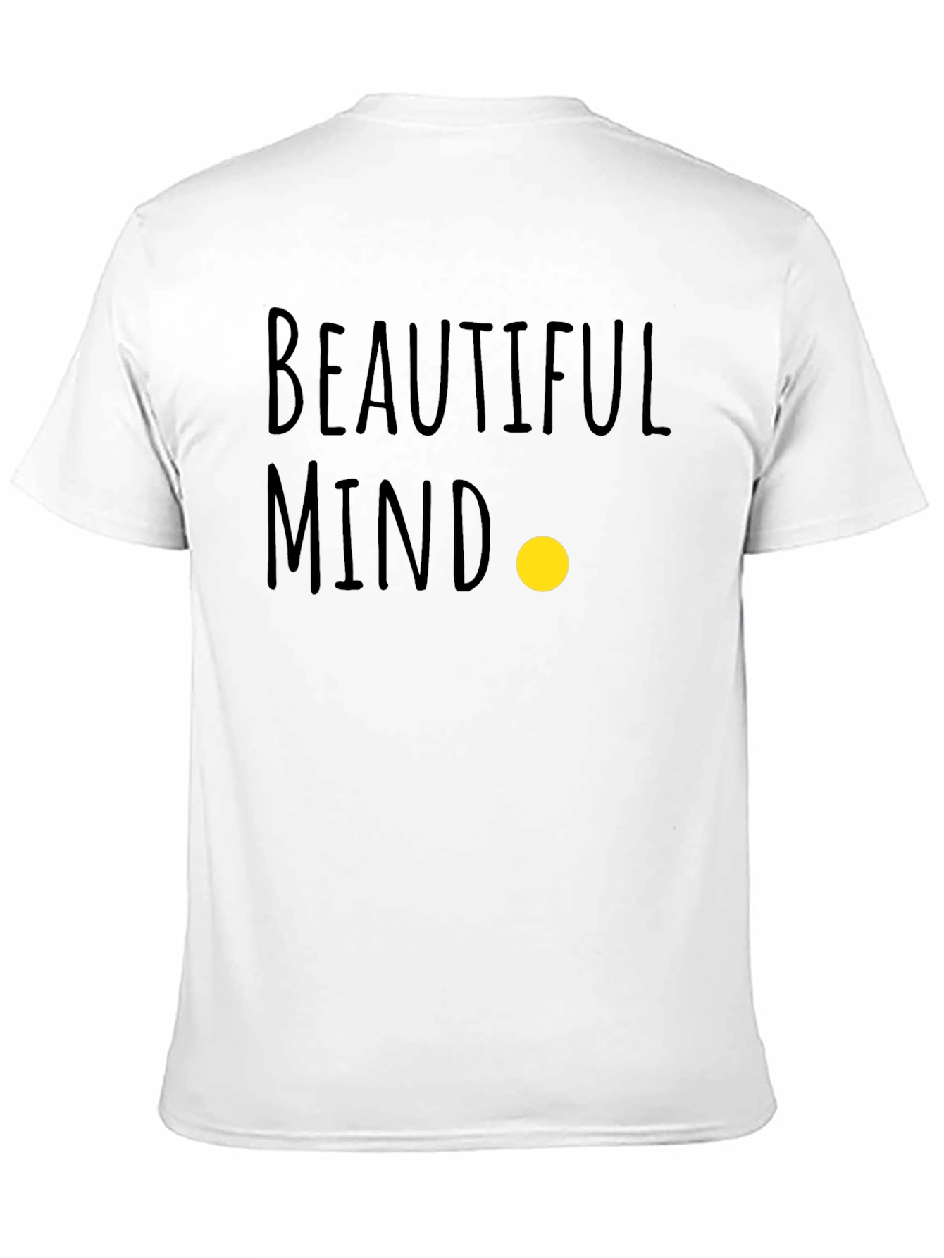 Black Beautiful Mind Graphic Tee - Soft Cotton Blend view 11