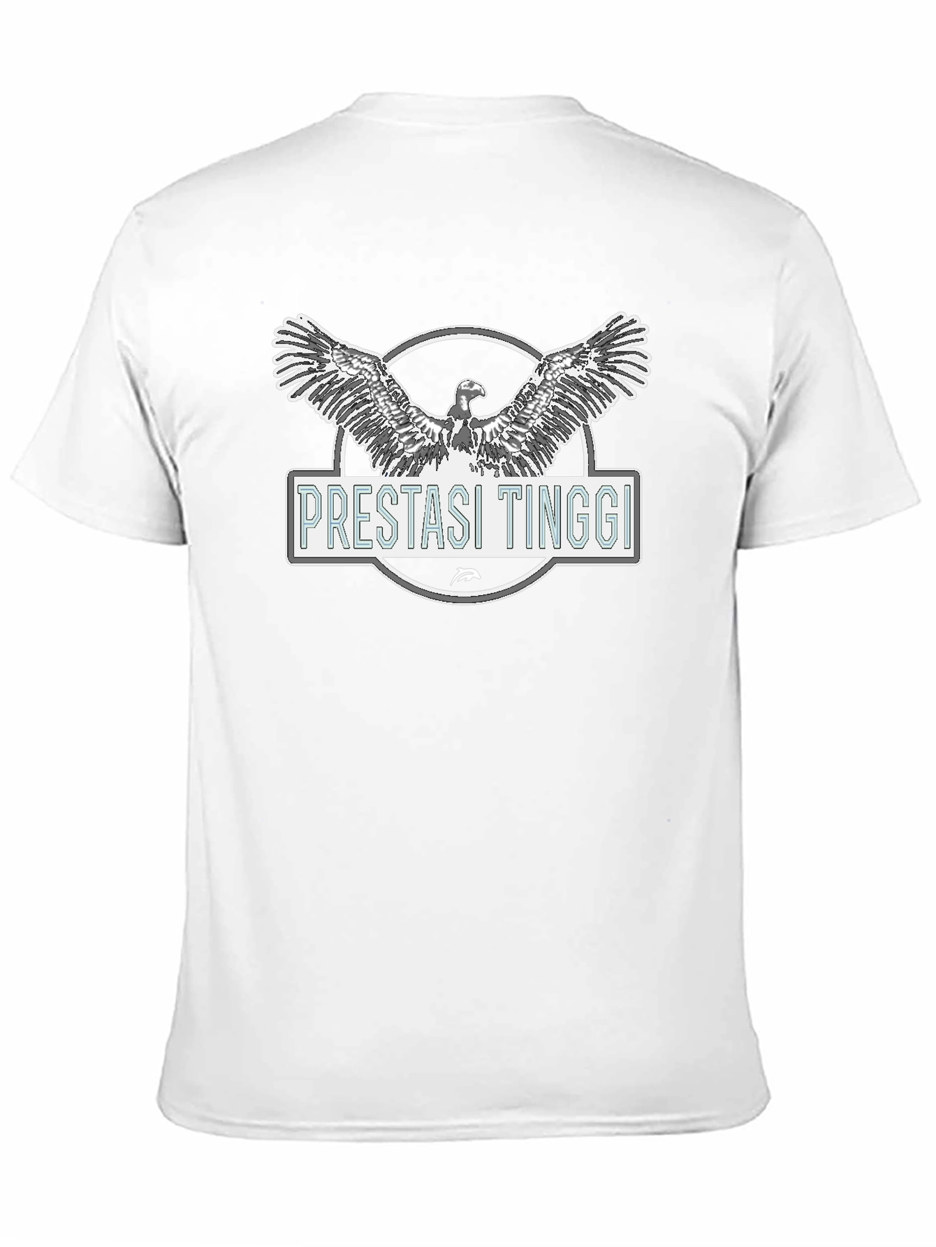 Black Pretasi Tinggi Eagle Graphic Black T-Shirt view 11