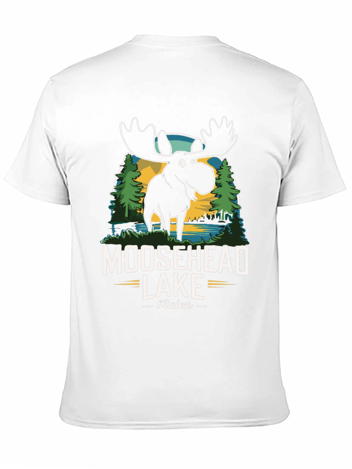 Black Moosehead Lake Maine Graphic Tee view 11